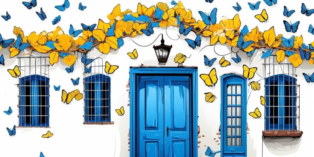 Ilustración de la casa de los Buendía en el pueblo de Macondo, descrita en el libro de Cien años de soledad