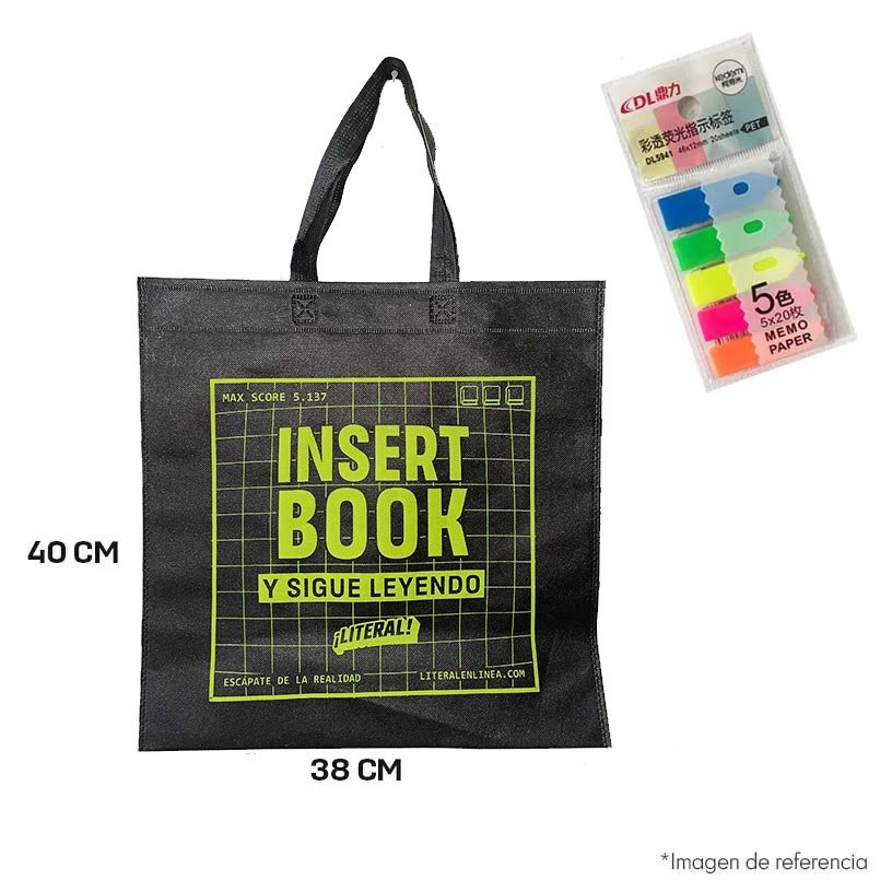 COMBO-NEGRO-LITERAL Combo Bolsa Negra + Banderitas de Colores - Image 1
